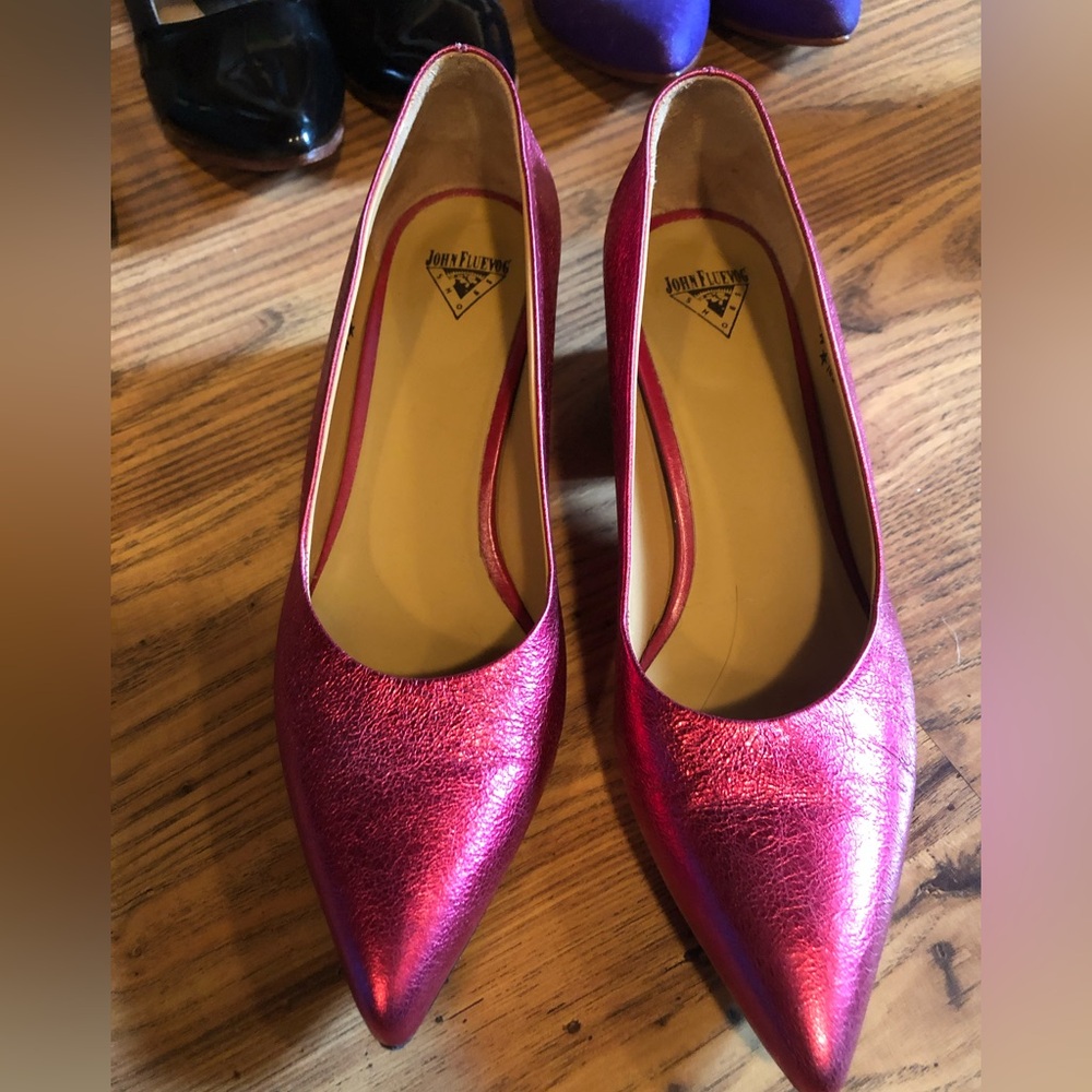 Fluevog Effortless family "Bebe" in metallic pink, size 7 - Picture 10 of 14